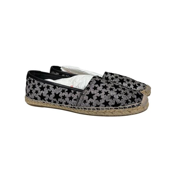 Saint Laurent Glitter Star Espadrilles Slip Ons Women's 41 US 11 - Picture 1 of 11